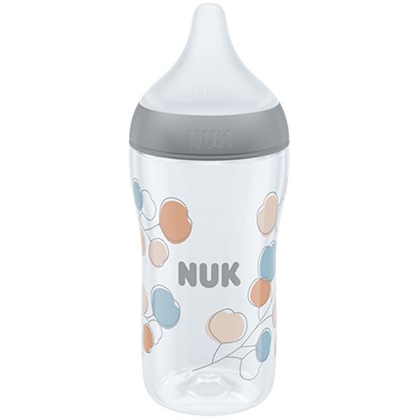 NUK Perfect Match Babyflasche mit weichem Silikon-Trinksauger